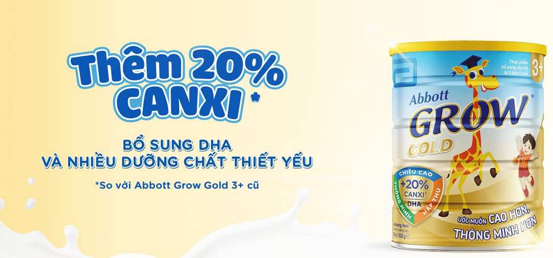 Sữa hươu cao cổ thêm 20% canxi giúp các bé có khung xương rắn chắc