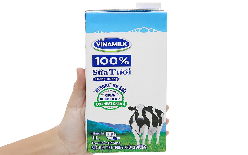 Sữa tươi Vinamilk không đường